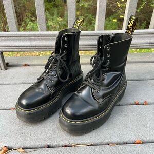 Dr. Martens Black Jadon Platform Boots